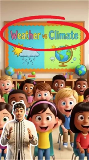 Weather VS Climate #EducationalVideo #StudyWithMe #STEMLearning #ScienceExplained #ScienceShorts