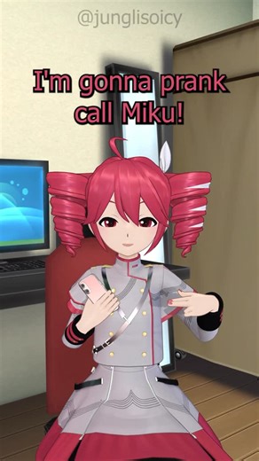 jungli on Instagram: "Teto prank calls Miku #reels #kasaneteto #teto #hatsunemiku #miku"