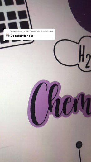 Kreatives Chemie Deckblatt selbst gestalten