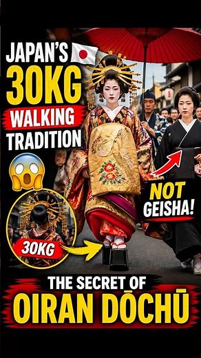 Japan’s 30KG Walking Tradition 😱 | The Secret of Oiran Dōchū