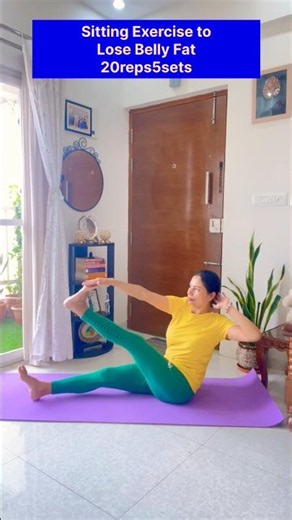 Sitting Exercise to Lose Belly Fat #fitness #youtubeshorts
