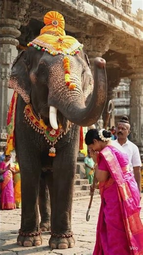 Temple blessings #god #elephant #aarti #temple #thrissur #thrissurpooram #india #blessings #prayer