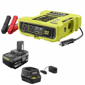 Reviews for RYOBI ONE  18V 1000-Watt Maximum 12V Automotive Power Inverter with 4.0 Ah Battery and Charger | Pg 1 - The Home Depot