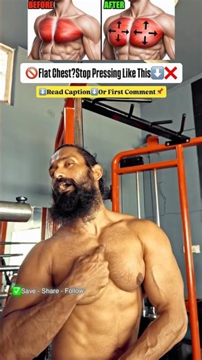 📌90% Lifters Train Chest WRONG ❌ Try This Instead💥 #chestday