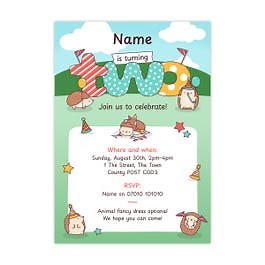 Tumble Two Invitation - Pack Of 10