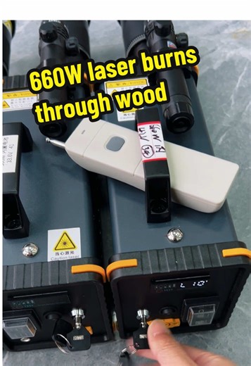 660W Laser Burns Through Wood - Powerful Tool