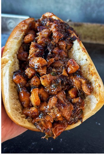 Easy BBQ Chicken Sandwiches Recipe on Blackstone