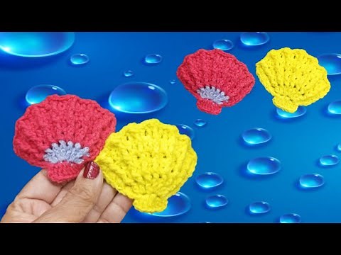 Crochet Seashell Applique I Crochet Scallop Shell Applique Tutorial