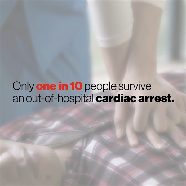 91 reactions · 25 shares | Fast action saves lives: every second counts. Survival from cardiac arrest drops significantly with every minute without CPR and an AED. If you witness a cardiac arrest call 9-1-1, shout for an AED, and start CPR immediately. #BeatCardiacArrest #HeartMonth | Heart & Stroke | Facebook