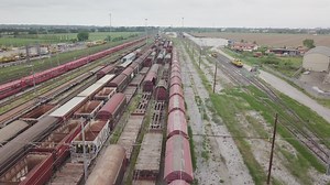 Old trains parked in oblivion - Free Stock Video