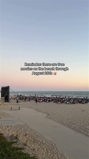 Grab snacks and head to dockweiler beach for free movies Fridays through Aug 28!