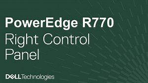 How to replace the right control panel on a PowerEdge R770