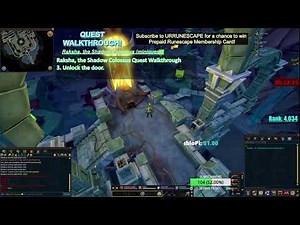 Raksha, the Shadow Colossus (miniquest) Quest Walkthrough Runescape 3 12/7/2020
