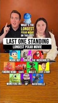 What is the Longest Pixar Movie? #pixar #disney #disneyworld #disneyparks #toystory5 #toystory