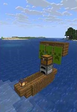 How to build a mini ship in Minecraft