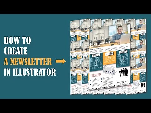 Newsletter Layout Design In Adobe Illustrator CC | CreateX
