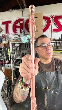 Entering copper repoussé guitar piece into the Orange County Fair contest #copper #art #metal