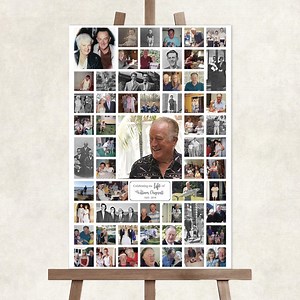 Memorial Collage, Funeral Memory Board, Funeral Collage, Funeral Photo Collage, Funeral Memory Board - Etsy