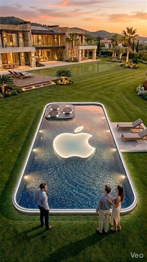 How They Built This Crazy iPhone Swimming Pool #construction #tutorial #amazing