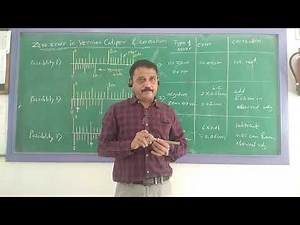 Zero Error in Vernier Caliper and Correction