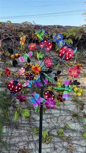 Your garden called… it wants these 🌿✨ These Temp-tations Wind Spinners with Solar Lights from QVC come as a set of 2 in the Multi Critter design, and they add so much personality to a garden, patio, or front yard. The colorful critters spin with the breeze during the day, and the solar crackle glass lights glow automatically at night after charging in the sun. You get two sizes, which makes them perfect for layering into flower beds, lining a garden path, or adding height to patio landscaping. 