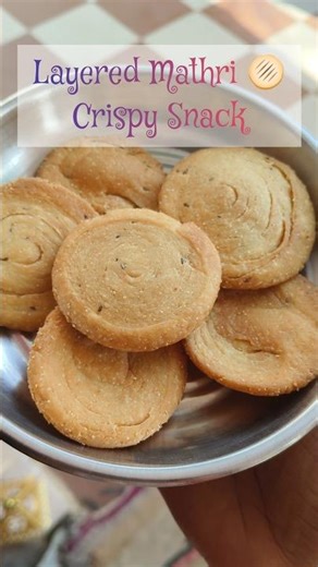Layered Mathri Recipe 🫓 | Crispy & Perfect Layers tea time snacks #viral
