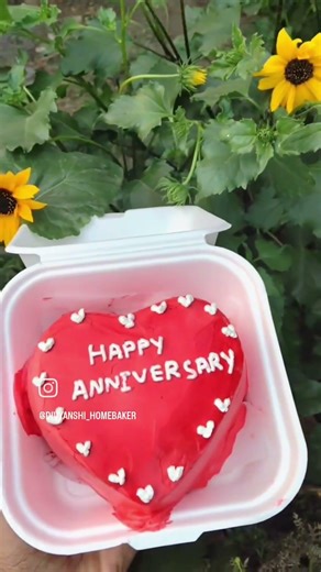 red heart cake design #bentocake #cakeseries #birthdaycake #cakedecorating #cakedesign #fyp #viral