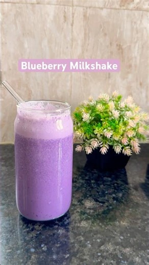 Cool & Creamy Blueberry Shake in 2 Minutes!| How to Make Blueberry Shake at Home | Simple & Yummy.
