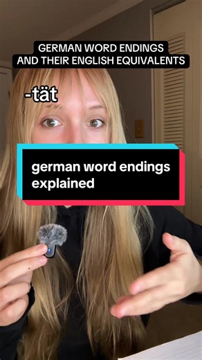 let’s learn some rules for word endings in german! note that there are plenty of exceptions to these rules and lots of words that don’t have an equivalent with the corresponding ending in the other language but it’s still useful to memorize these ending pairs :) #learngerman #lernedeutsch #learnontiktok #education #learnlanguages
