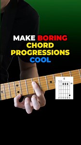 Make boring chord progressions cool. DM me your questions about 52 Week Guitar Player and I MIGHT respond because I'm pleasant as hell ➡️@brandondeonmusic #guitar #harmony #chords #progression #cool #music #fypシ゚ | Brandon D'Eon Music