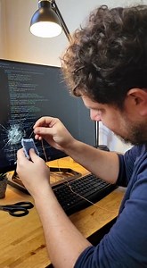 Instructions were a bit unclear... 🧵💻 They told me the software needed a "patch," so I got out my sewing kit! Honestly, this might be the most stable build I've ever done. My monitor has never been more fashion-forward! 😂 How do you handle your "bugs"? Let me know in the comments! 👇 #SoftwarePatch #TechHumor #DeveloperLife #FixedIt #CodingLife | Steven Torres