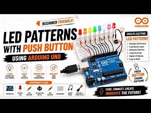 Creating LED Patterns Using Multiple LEDs and a Push Buttons