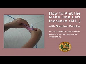 How to Knit the Make One Left Increase (M1L)