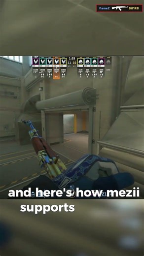 flameZ Squeaky Push to Lock in Nuke vs #teamspirit @ #iemrio Grand Final #vitality #cs2