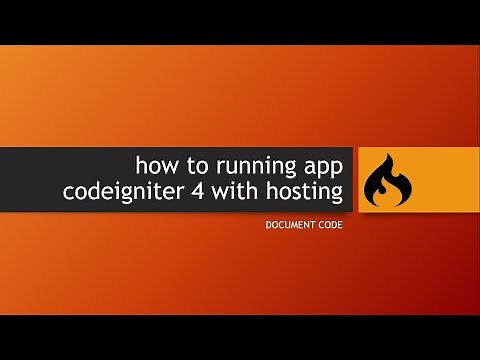 how to running app codeigniter 4 with free hosting