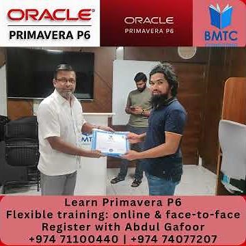 Primavera P6 Training (Version 24) | Project Planning & Scheduling Course | BMTC Qatar