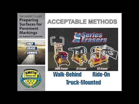 How to Remove Pavement Markings that satisfy the Engineer or Inspector?