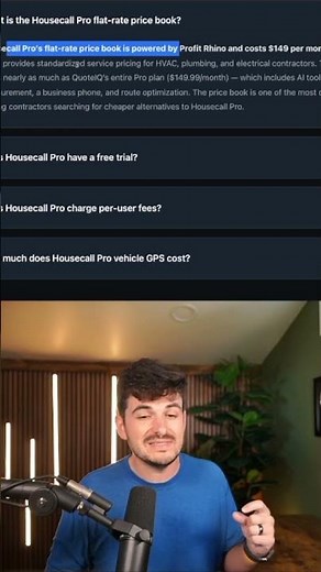 What is HouseCall Pro's flat rate price book?