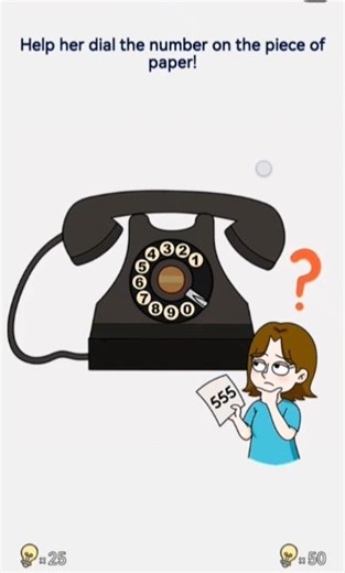 brain out level 143 and help her dial the number on the place of paper ?