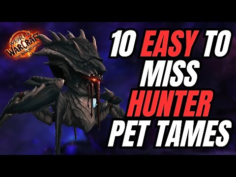 10 EASY To Miss Hunter Pet Tames | 11.0.7 | World of Warcraft | The War Within