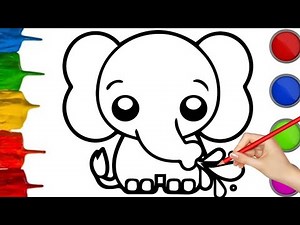 How to Draw a Elephant | Easy Drawing Step By Step for kids