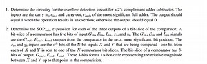 Determine the circuitry for the overflow detection circuit for ... | Filo
