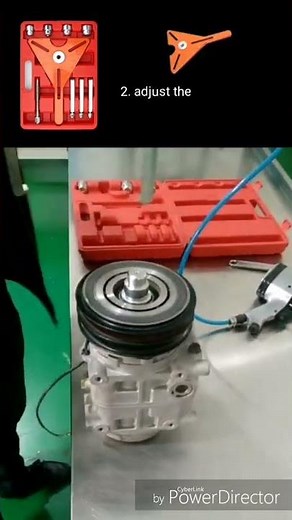Auto ac compressor clutch pulley removal tool