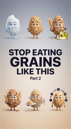 Most people don’t quit grains. They just eat them the worst possible way.#facts #health #fyp #food