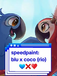 Speedpaint: Blu x Coco - Rio Movie Art