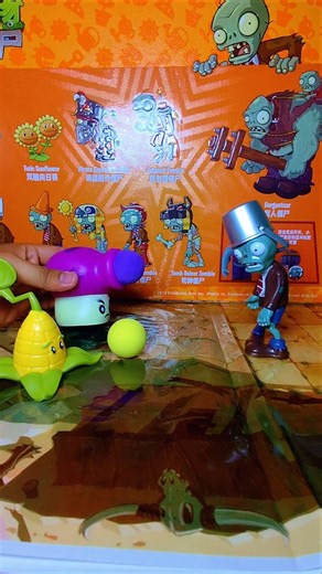 Review Buckethead Zombie vs Fume Shroom vs Kernel #pvz