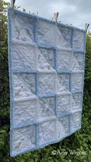 Joshua - rag quilt design with unique zigzag seam effect and soft puffy ragged seams NEW TUTORIAL