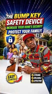 The Bump Key Safety Device! Protect Your Home's Security Protect Your Family!