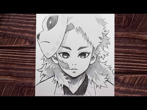 How to draw Sabito with a mask - [Demon Slayer] | Easy to draw