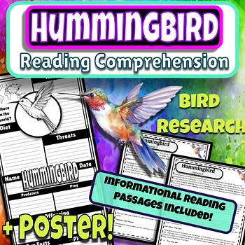 Hummingbird Reading Comprehension Informational Bird Research Hummingbirds Facts